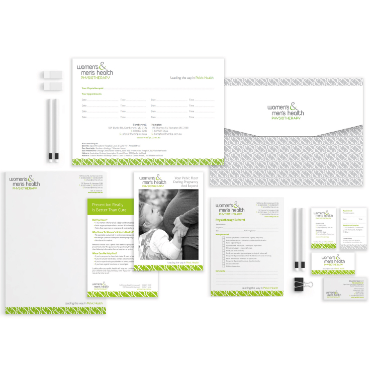 Women's & Men's Health Physiotherapy stationery